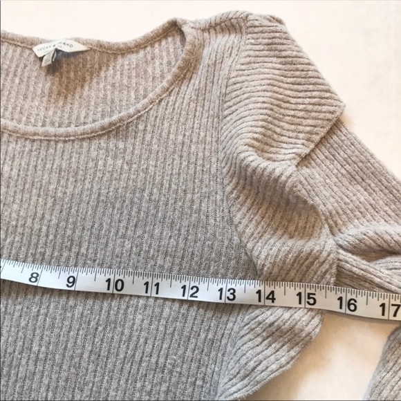 LUCKY BRAND Ribbed Ruffle Sweater Top - Picture 4 of 8
